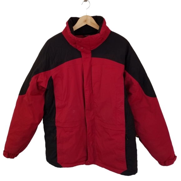 L.L.Bean Men's Ski Jacket Red Black Size Large - Picture 1 of 17